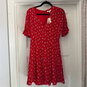 Floral button detail Madewell dress NWT